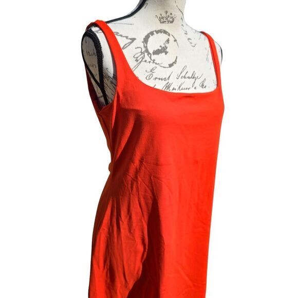 Susana Monaco NWT Square Neck Fit & Flare Mini Dress In Sunset Red XL - Picture 3 of 9